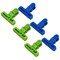 Chef Craft 2pc Plastic Magnetic Mini 3" Chip Bag Clips - Blue / Green